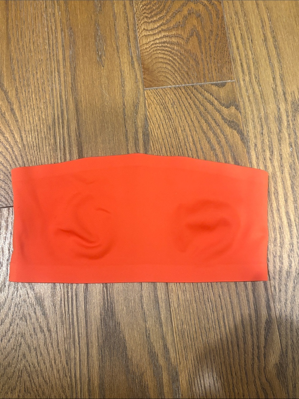 Free People Seamless Strapless Bandeau - Coral Orange